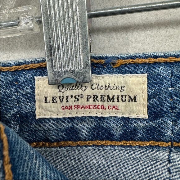 LEVI'S 501’s Original Fit Button Fly 100% Cotton Distressed Denim Sz. 28x30 - Picture 8 of 14